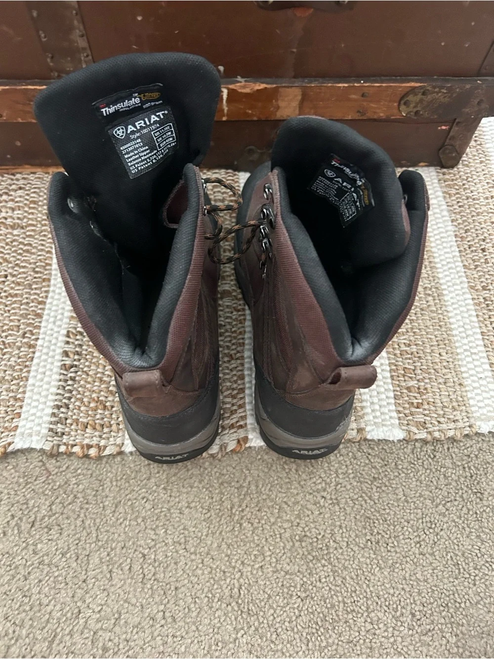 Ariat Brown and Black Men’s Waterproof Hiking Boots